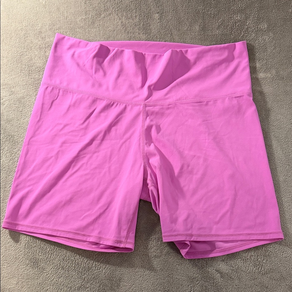 Avia Bright Pink High-Waist Bike Shorts